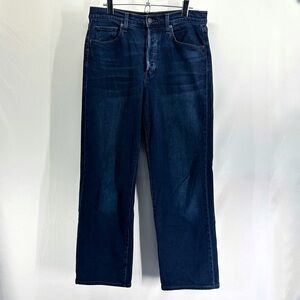 Veronica Beard Dark Blue Straight Leg Jeans